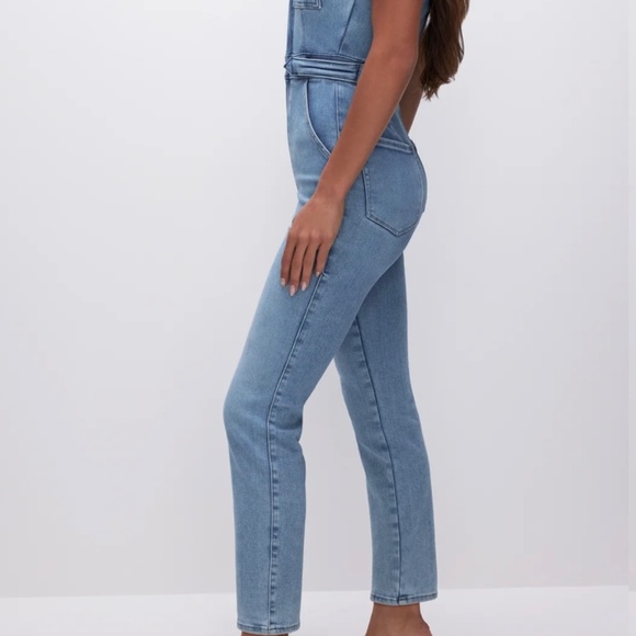 Good American Fit For Success Denim Jumpsuit *NWT* - Picture 12 of 13